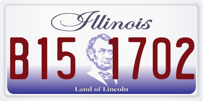 IL license plate B151702