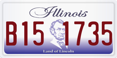 IL license plate B151735