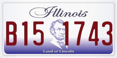 IL license plate B151743