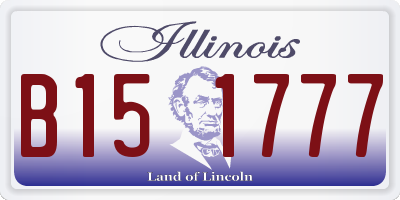 IL license plate B151777