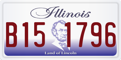 IL license plate B151796