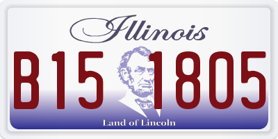 IL license plate B151805
