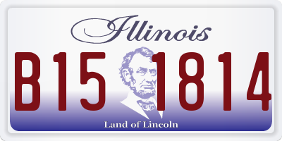 IL license plate B151814
