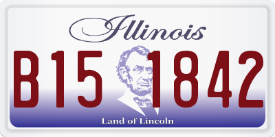 IL license plate B151842