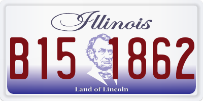 IL license plate B151862