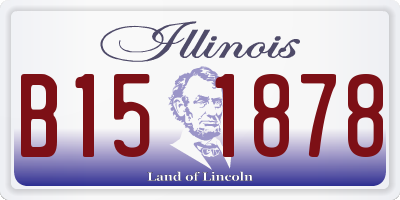 IL license plate B151878