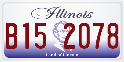 IL license plate B152078