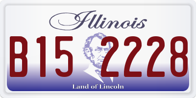 IL license plate B152228