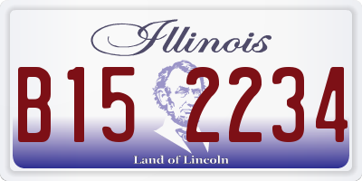 IL license plate B152234