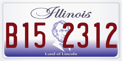 IL license plate B152312