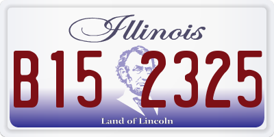 IL license plate B152325