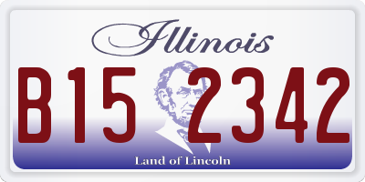 IL license plate B152342