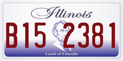 IL license plate B152381