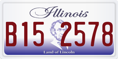 IL license plate B152578