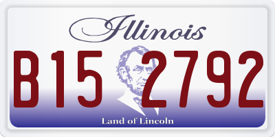 IL license plate B152792