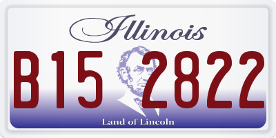 IL license plate B152822
