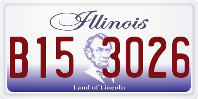 IL license plate B153026