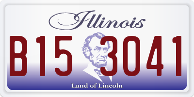 IL license plate B153041