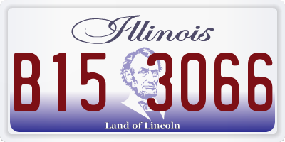 IL license plate B153066
