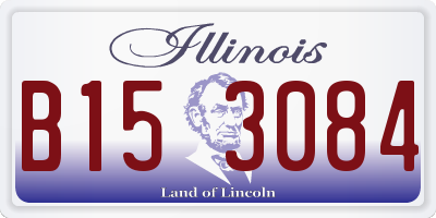 IL license plate B153084