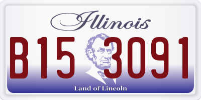 IL license plate B153091