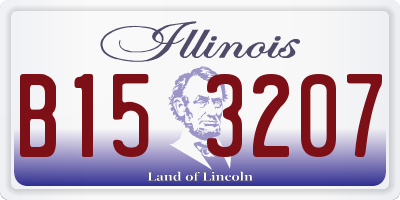 IL license plate B153207