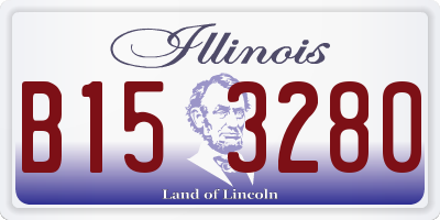 IL license plate B153280
