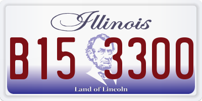 IL license plate B153300
