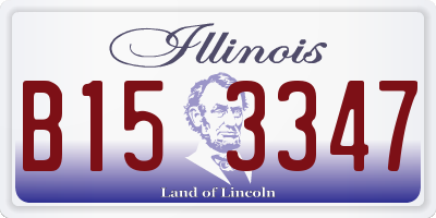 IL license plate B153347