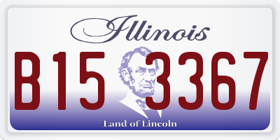 IL license plate B153367