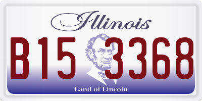 IL license plate B153368