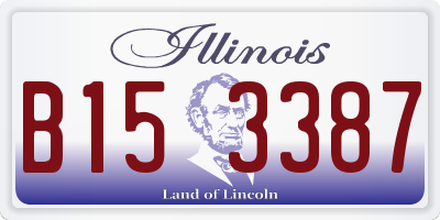IL license plate B153387