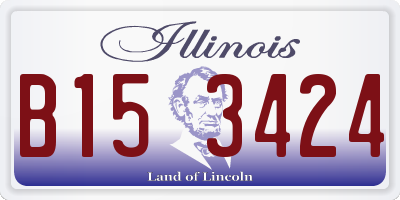 IL license plate B153424