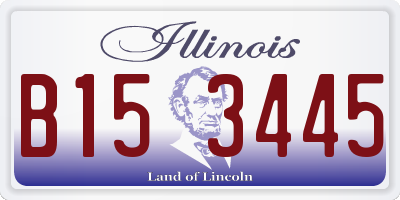 IL license plate B153445