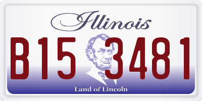 IL license plate B153481