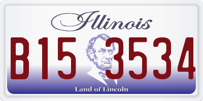 IL license plate B153534