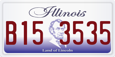 IL license plate B153535