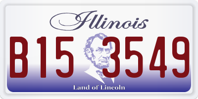 IL license plate B153549