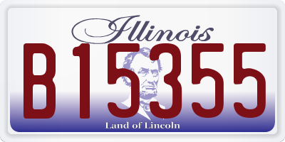 IL license plate B15355