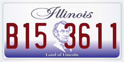 IL license plate B153611