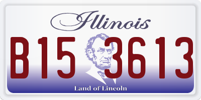 IL license plate B153613