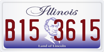 IL license plate B153615