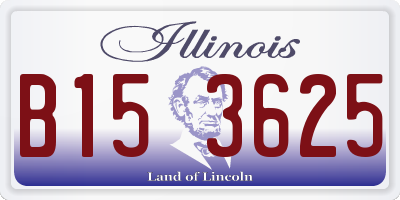 IL license plate B153625