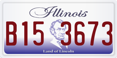 IL license plate B153673