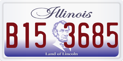IL license plate B153685