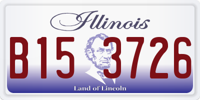 IL license plate B153726