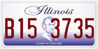 IL license plate B153735