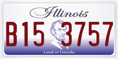 IL license plate B153757