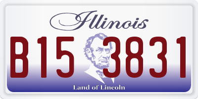IL license plate B153831