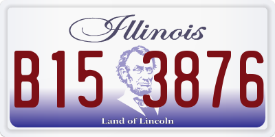 IL license plate B153876